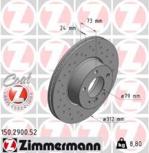 Zimmermann 150.2900.52 - Brzdový kotúč -