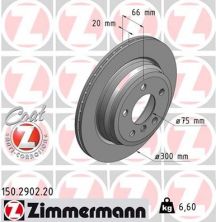 Zimmermann 150.2902.20 - Brzdový kotúč -