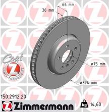 Zimmermann 150.2912.20 - Brzdový kotúč -