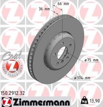 Zimmermann 150.2912.32 - Brzdový kotúč -