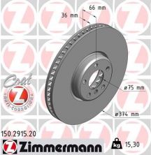 Zimmermann 150.2915.20 - Brzdový kotúč -