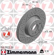 Zimmermann 150.2922.20 - Brzdový kotúč -