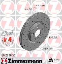 Zimmermann 150.2930.52 - Brzdový kotúč -