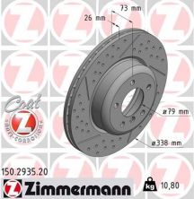 Zimmermann 150.2935.20 - Brzdový kotúč -