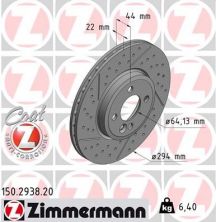 Zimmermann 150.2938.20 - Brzdový kotúč -