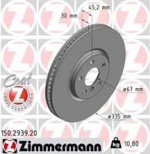Zimmermann 150.2939.20 - Brzdový kotúč -