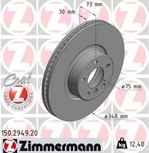 Zimmermann 150.2949.20 - Brzdový kotúč -
