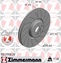Zimmermann 150.2958.20 - Brzdový kotúč -