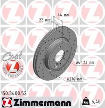 Zimmermann 150.3400.52 - Brzdový kotúč -