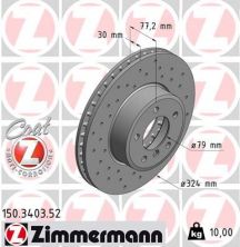 Zimmermann 150.3403.52 - Brzdový kotúč -
