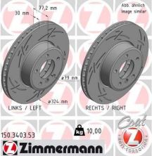 Zimmermann 150.3403.53 - Brzdový kotúč -