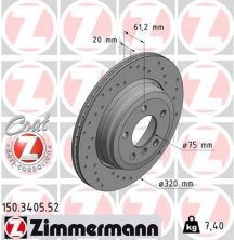 Zimmermann 150.3405.52 - Brzdový kotúč -