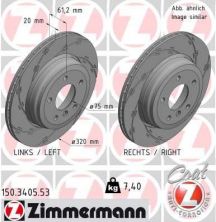 Zimmermann 150.3405.53 - Brzdový kotúč -