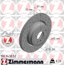 Zimmermann 150.3430.52 - Brzdový kotúč -