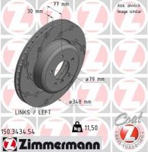 Zimmermann 150.3434.54 - Brzdový kotúč -