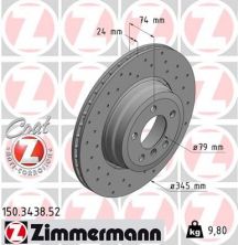 Zimmermann 150.3438.52 - Brzdový kotúč -