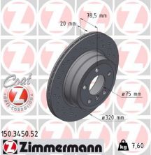 Zimmermann 150.3450.52 - Brzdový kotúč -