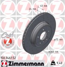 Zimmermann 150.3461.52 - Brzdový kotúč -