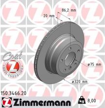 Zimmermann 150.3466.20 - Brzdový kotúč -