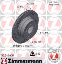 Zimmermann 150.3466.54 - Brzdový kotúč -