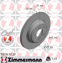 Zimmermann 150.3472.20 - Brzdový kotúč -