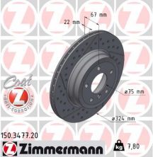 Zimmermann 150.3477.20 - Brzdový kotúč -