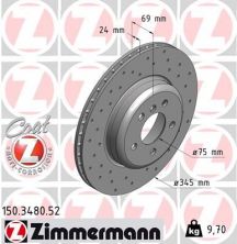 Zimmermann 150.3480.52 - Brzdový kotúč -