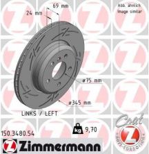 Zimmermann 150.3480.54 - Brzdový kotúč -