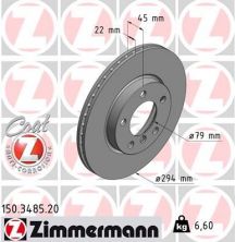 Zimmermann 150.3485.20 - Brzdový kotúč -