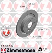 Zimmermann 150.3489.20 - Brzdový kotúč -