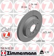 Zimmermann 150.3492.20 - Brzdový kotúč -