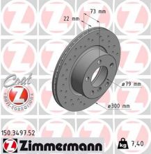 Zimmermann 150.3497.52 - Brzdový kotúč -