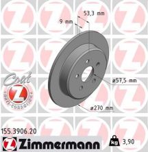 Zimmermann 155.3906.20 - Brzdový kotúč -