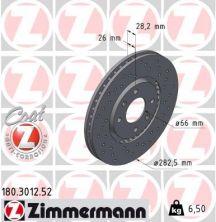 Zimmermann 180.3012.52 - Brzdový kotúč -