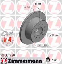 Zimmermann 180.3019.20 - Brzdový kotúč -