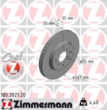 Zimmermann 180.3021.20 - Brzdový kotúč -