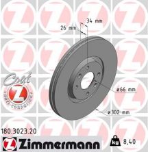 Zimmermann 180.3023.20 - Brzdový kotúč -