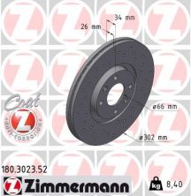 Zimmermann 180.3023.52 - Brzdový kotúč -
