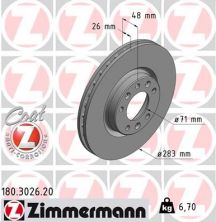 Zimmermann 180.3026.20 - Brzdový kotúč -