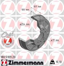 Zimmermann 180.5109.20 - Brzdový bubon -