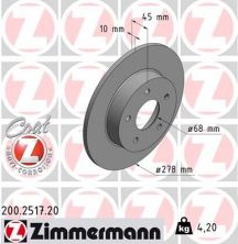 Zimmermann 200.2517.20 - Brzdový kotúč -
