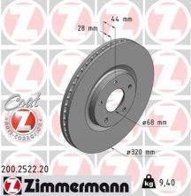 Zimmermann 200.2522.20 - Brzdový kotúč -