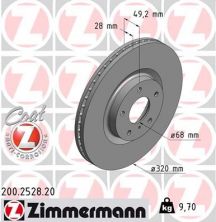 Zimmermann 200.2528.20 - Brzdový kotúč -