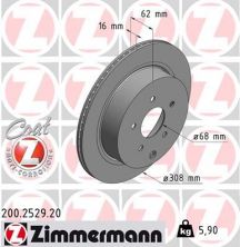 Zimmermann 200.2529.20 - Brzdový kotúč -
