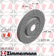 Zimmermann 200.2533.52 - Brzdový kotúč -