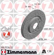 Zimmermann 200.2534.52 - Brzdový kotúč -