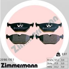 Zimmermann 20180.170.1 - Brzdové platničky -