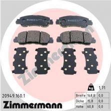 Zimmermann 20949.160.1 - Brzdové platničky -
