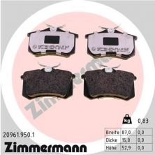 Zimmermann 20961.950.1 - Brzdové platničky -