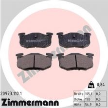 Zimmermann 20973.110.1 - Brzdové platničky -